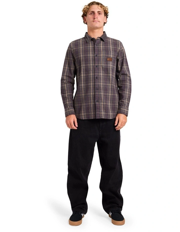 Stonevise Plaid Long Sleeve Shirt Asphalt Black image 5