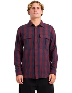 Shadowstone Flannel Long Sleeve Shirt Blue