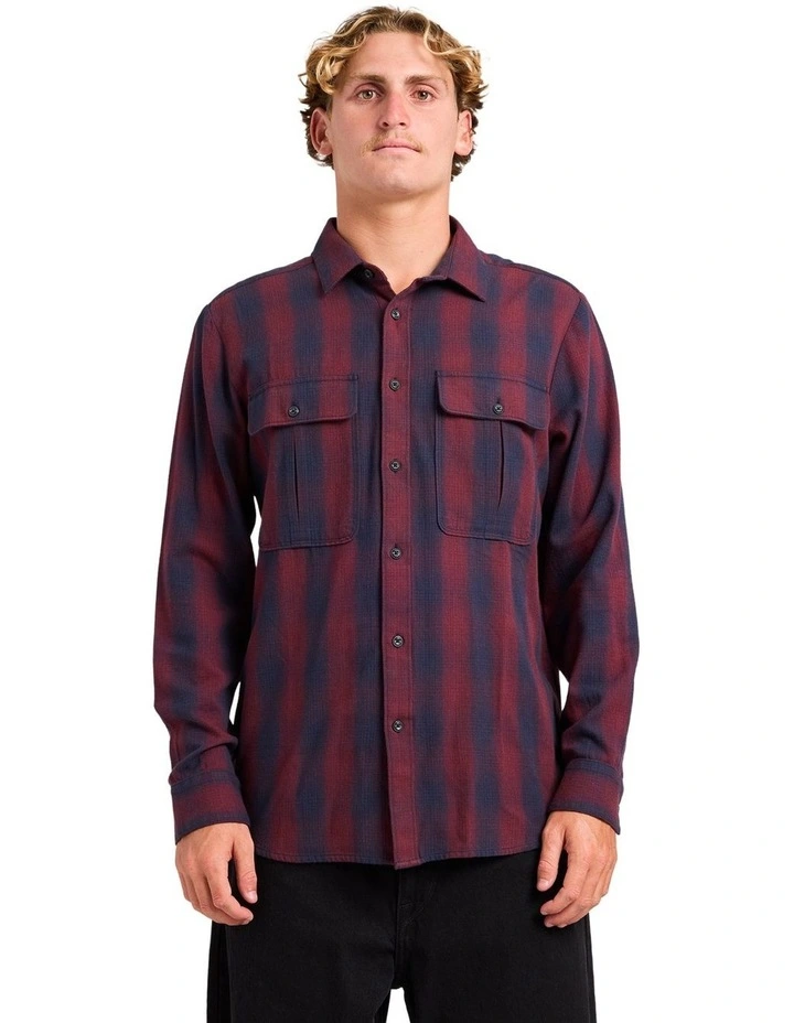 Shadowstone Flannel Long Sleeve Shirt Blue image 1