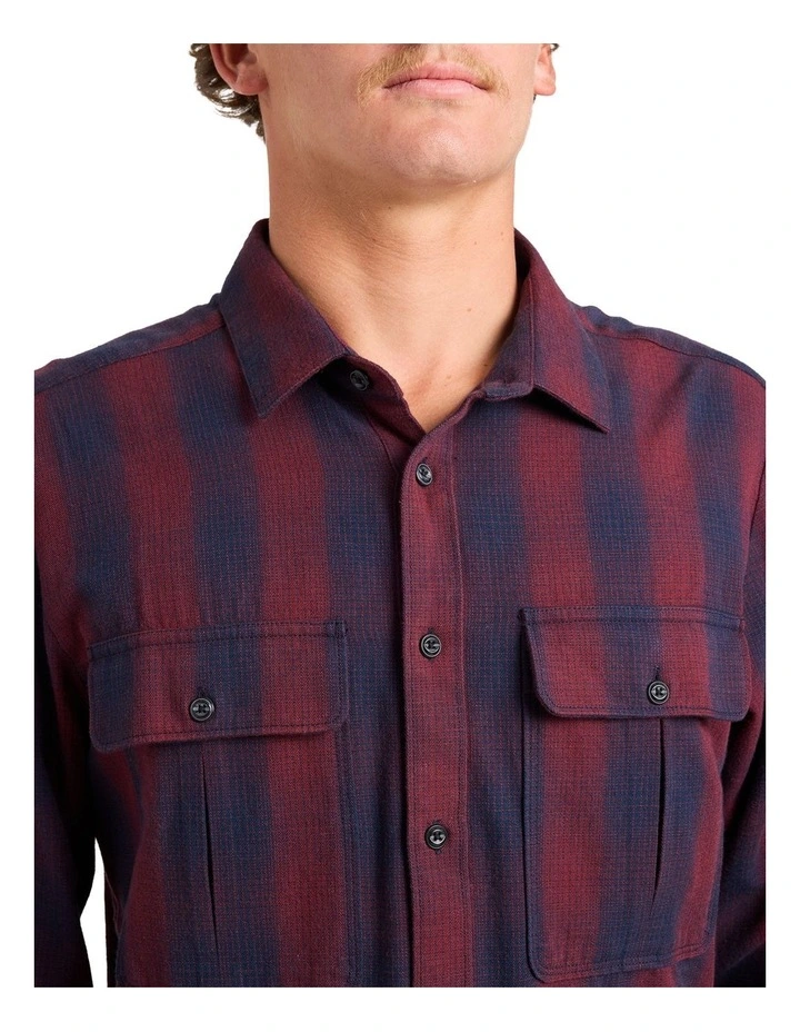 Shadowstone Flannel Long Sleeve Shirt Blue image 4