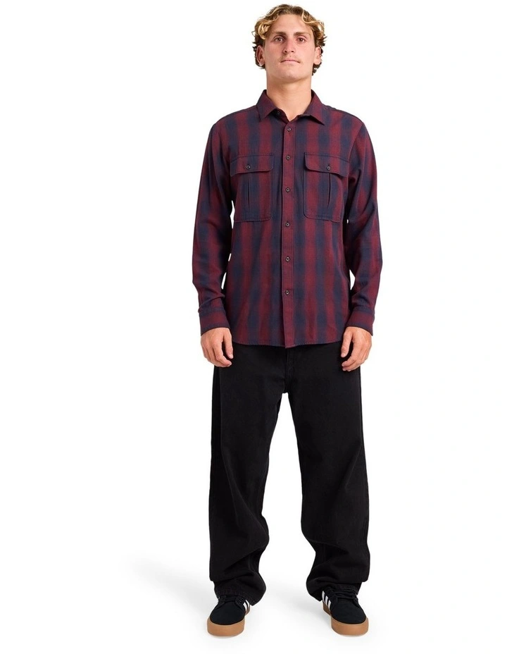 Shadowstone Flannel Long Sleeve Shirt Blue image 5