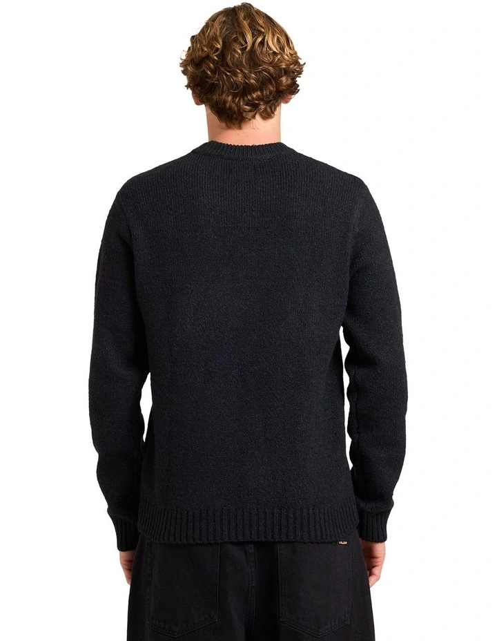 Edmonder II Crew Neck Knit in Black image 2