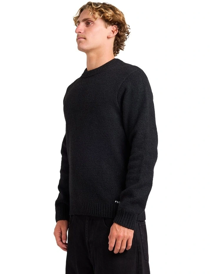 Edmonder II Crew Neck Knit in Black image 3