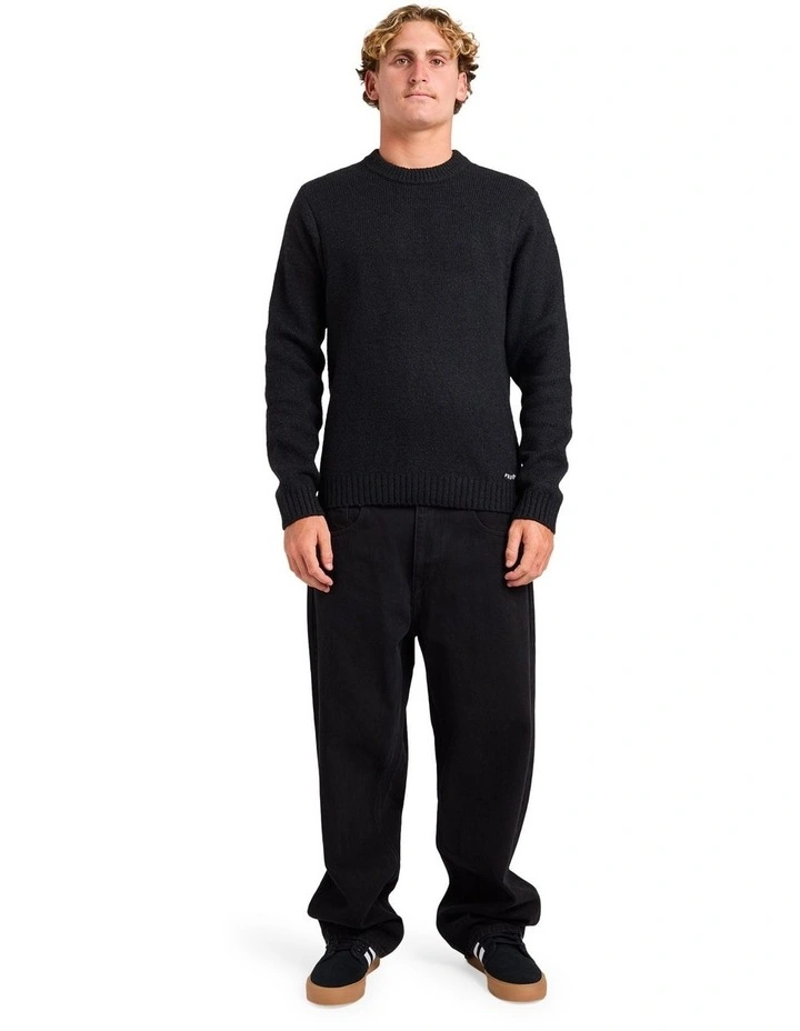 Edmonder II Crew Neck Knit in Black image 5