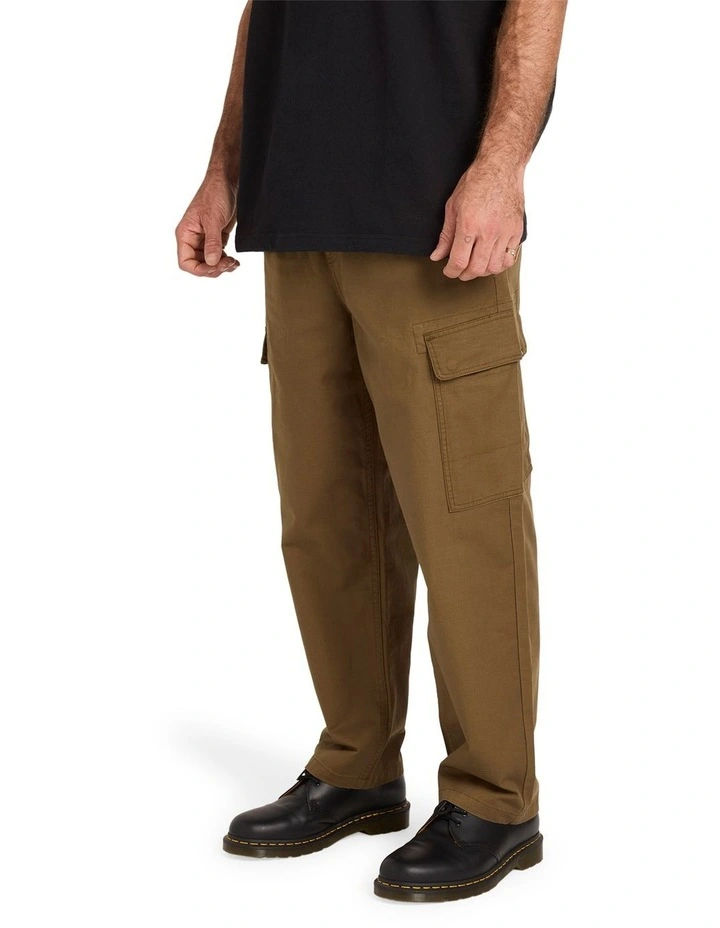 Billow Tapered Cargo Pants in Sage Leaf image 3