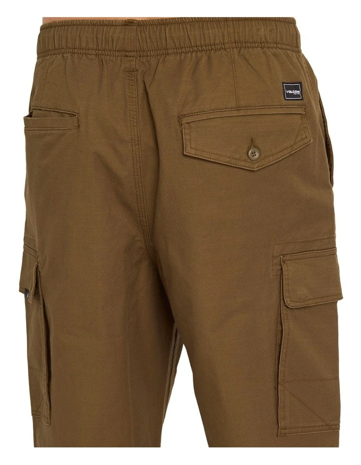 Billow Tapered Cargo Pants in Sage Leaf image 4