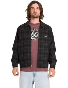 Avoider Garage Jacket in Black Grey