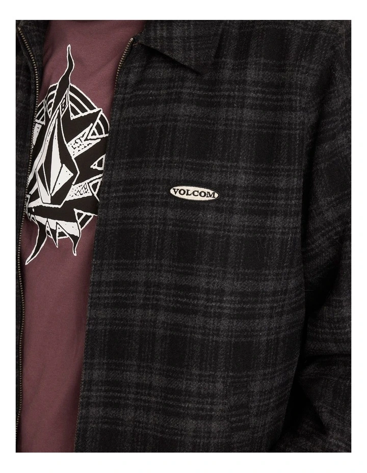 Avoider Garage Jacket in Black Grey image 4