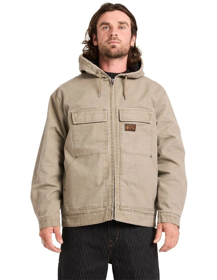 Freshdust Workwear Pullover Hoodie in Brindle image 1