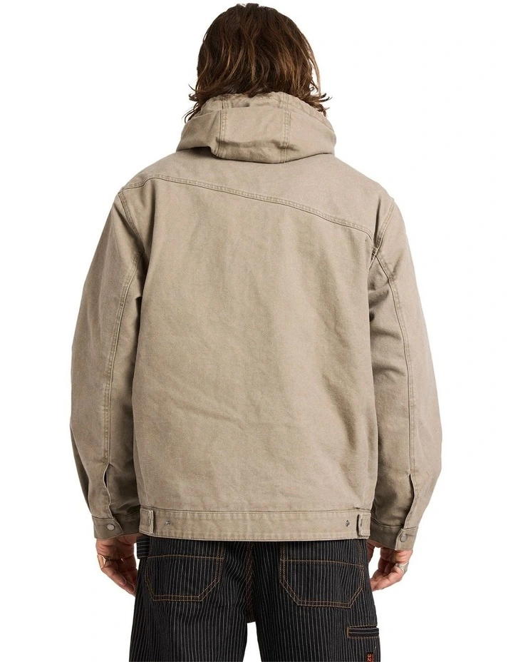 Freshdust Workwear Pullover Hoodie in Brindle image 2