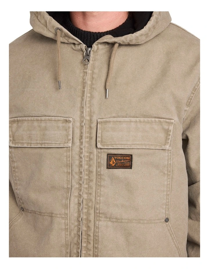 Freshdust Workwear Pullover Hoodie in Brindle image 4