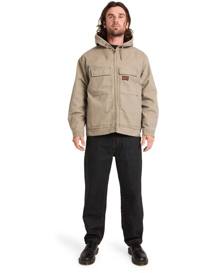 Freshdust Workwear Pullover Hoodie in Brindle image 5