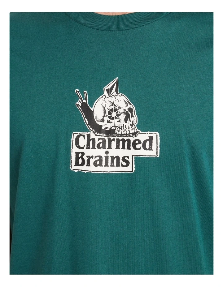 Charmed Brains T-Shirt Rifle Green image 4