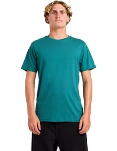 Aus Solid T-shirt in Rifle Green