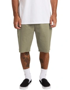 Modown Canvas 5 Pocket Walk Shorts in Brown
