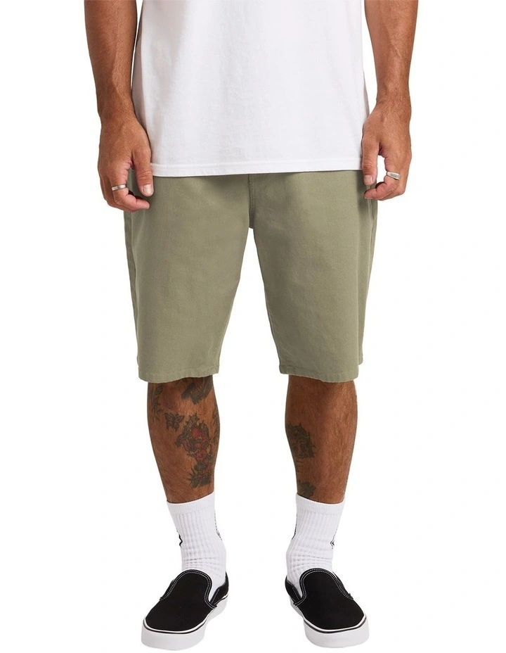 Modown Canvas 5 Pocket Walk Shorts in Brown image 1