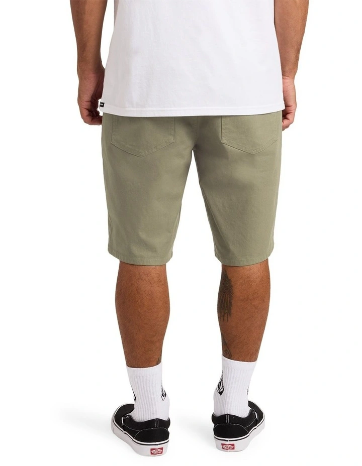 Modown Canvas 5 Pocket Walk Shorts in Brown image 2