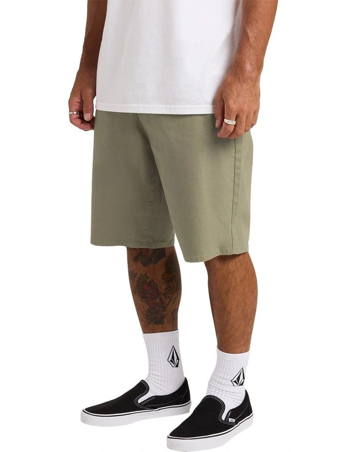 Modown Canvas 5 Pocket Walk Shorts in Brown image 3