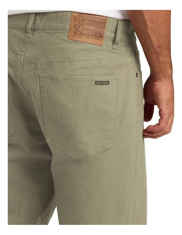 Modown Canvas 5 Pocket Walk Shorts in Brown image 4