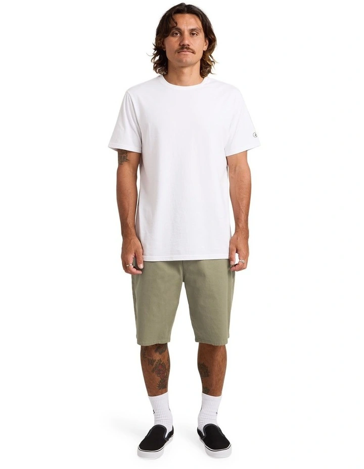 Modown Canvas 5 Pocket Walk Shorts in Brown image 5