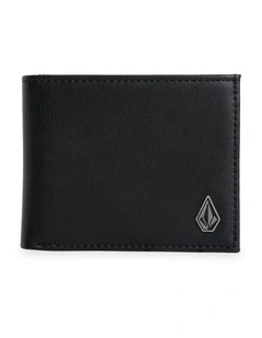 Slim Stone Wallet in Black