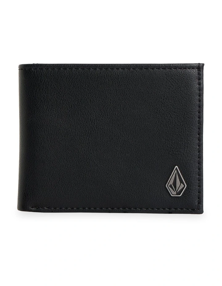 Slim Stone Wallet in Black image 1