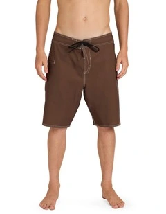 Reaper Stone Boardshorts in Brown Stone