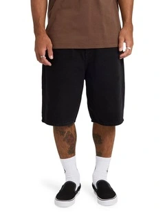 Billow 2 Denim Shorts 22 in Black