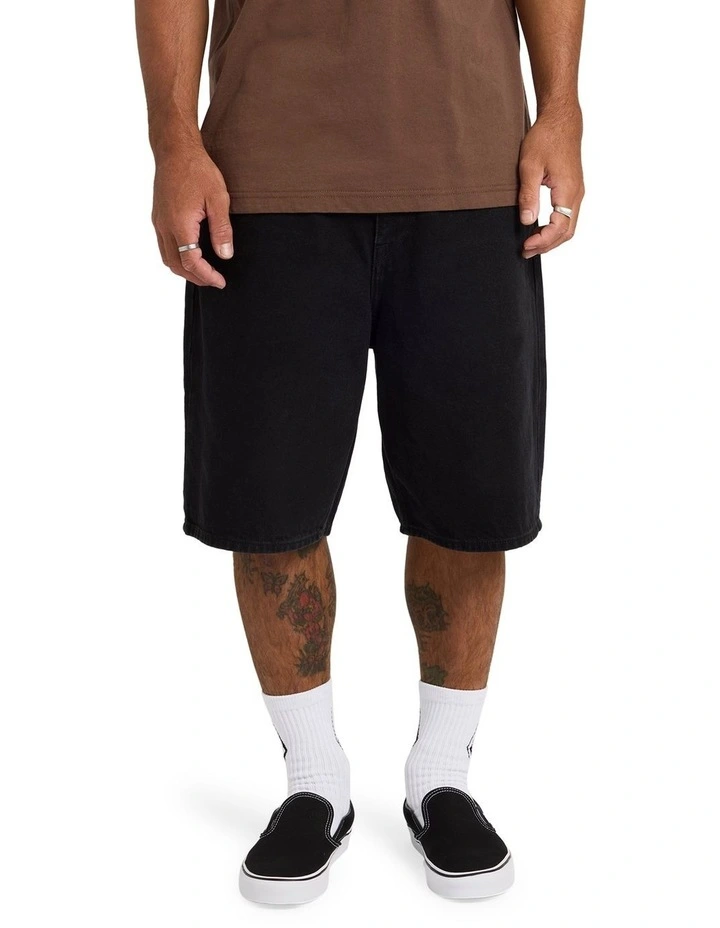 Billow 2 Denim Shorts 22 in Black image 1
