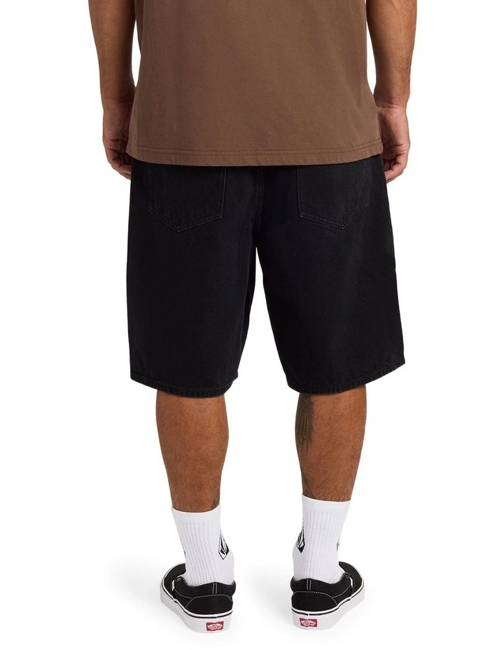 Billow 2 Denim Shorts 22 in Black image 2
