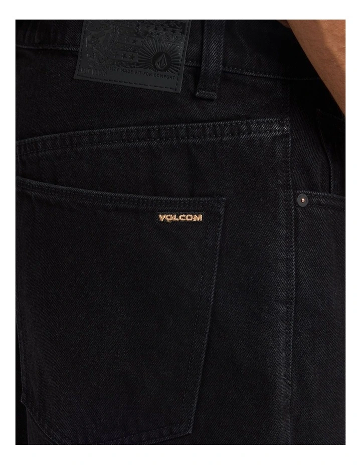Billow 2 Denim Shorts 22 in Black image 4