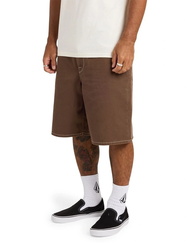 Billow 2 Denim Short 22 in Brown image 3