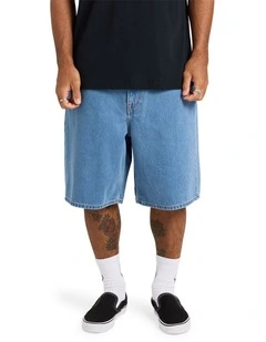 Billow 2 Denim Shorts 22 in Blue