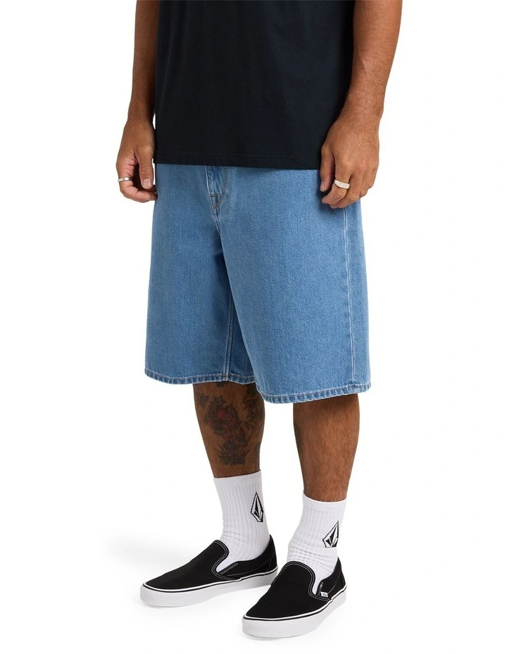 Billow 2 Denim Shorts 22 in Blue image 3