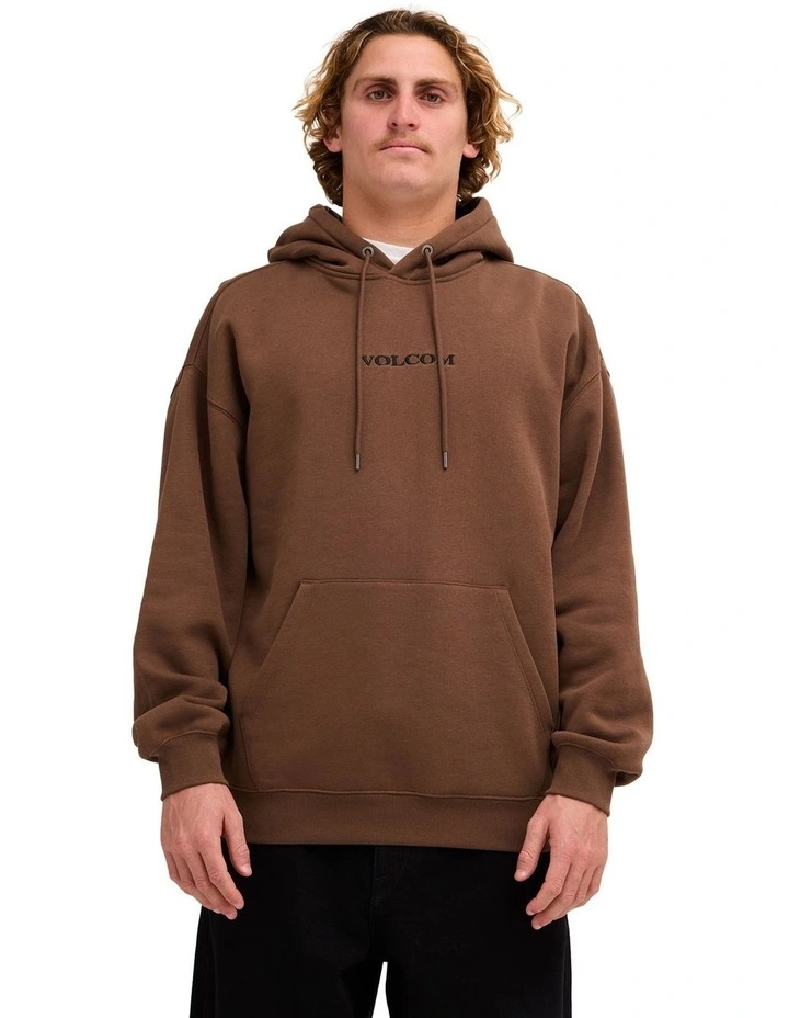 Volcom Stone Pullover Hoodie in Brown Stone image 1