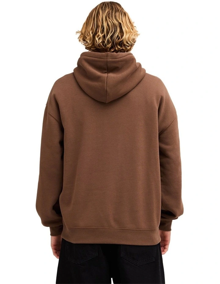 Volcom Stone Pullover Hoodie in Brown Stone image 2