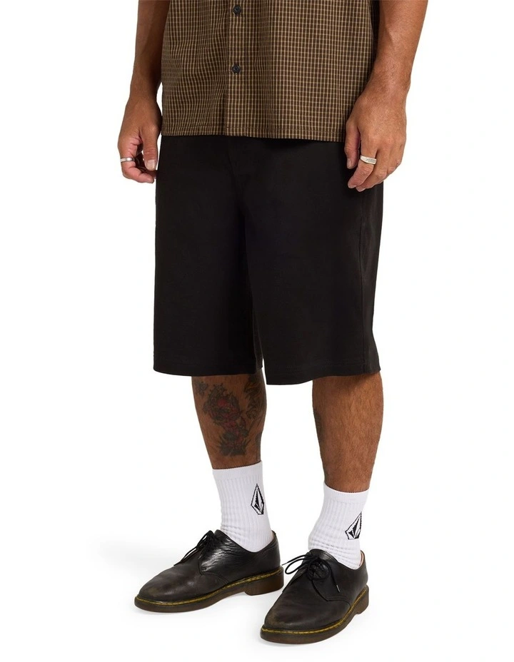 Billow Chino Shorts 23 in Black image 3