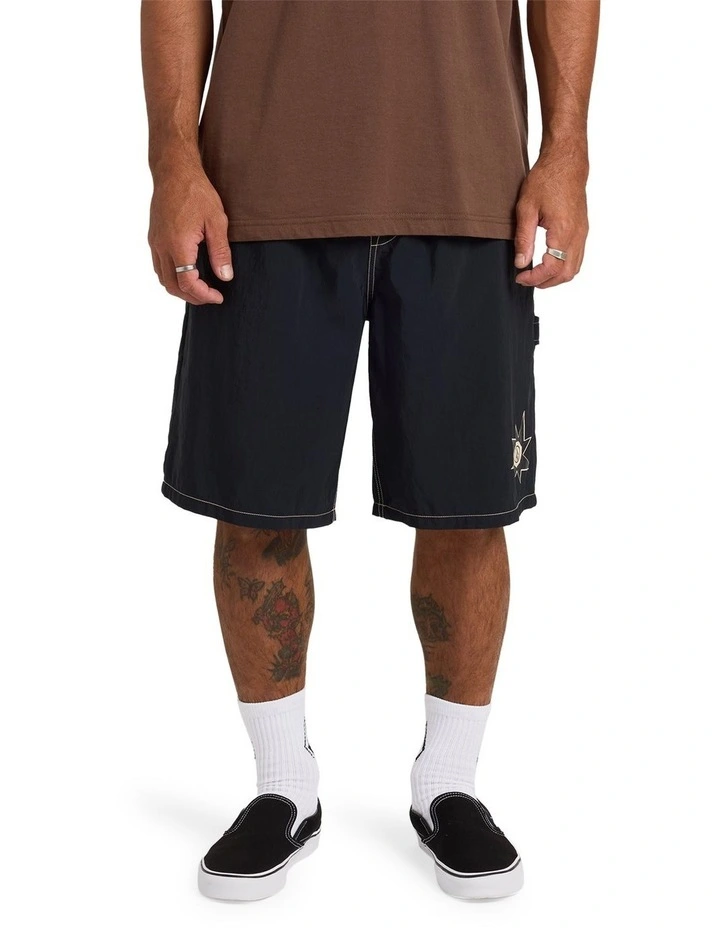 Disturb Elastic Shorts 21 in Black image 1