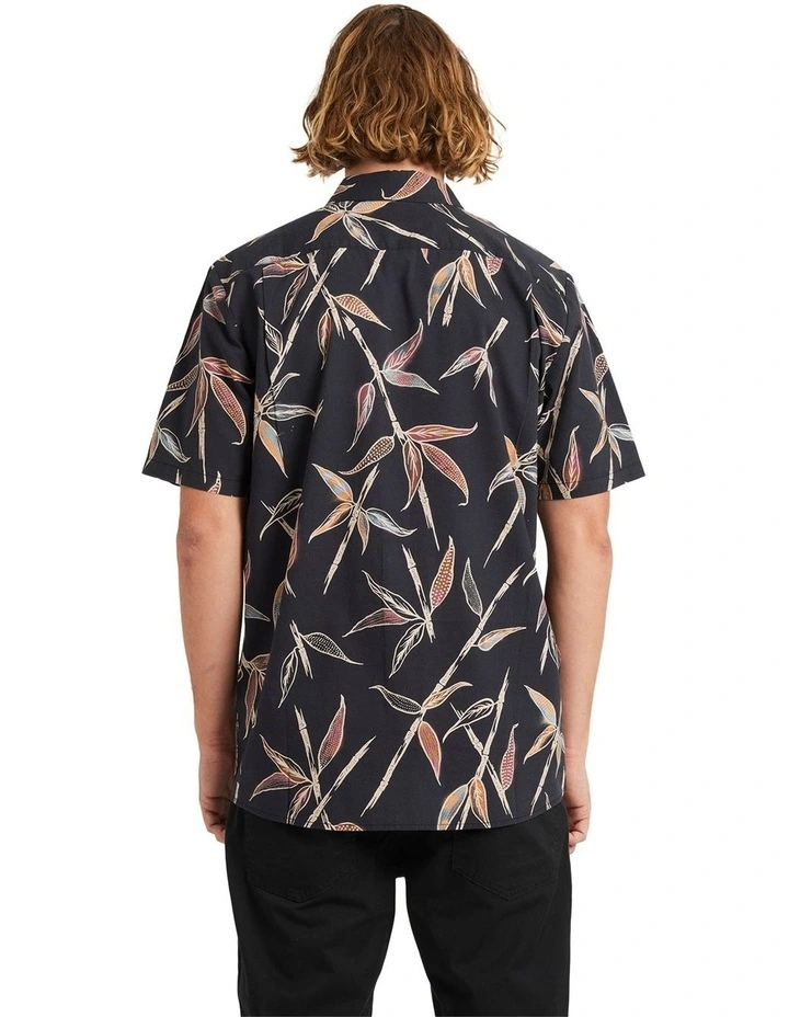 Scaler Stone Woven Short Sleeve Shirt in Vintage Black image 2