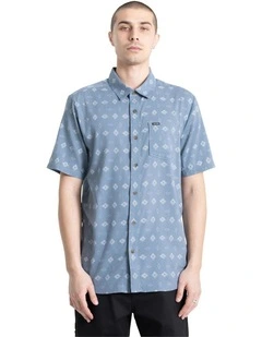 Trusted Short Sleeve Shirt in Blue Wash