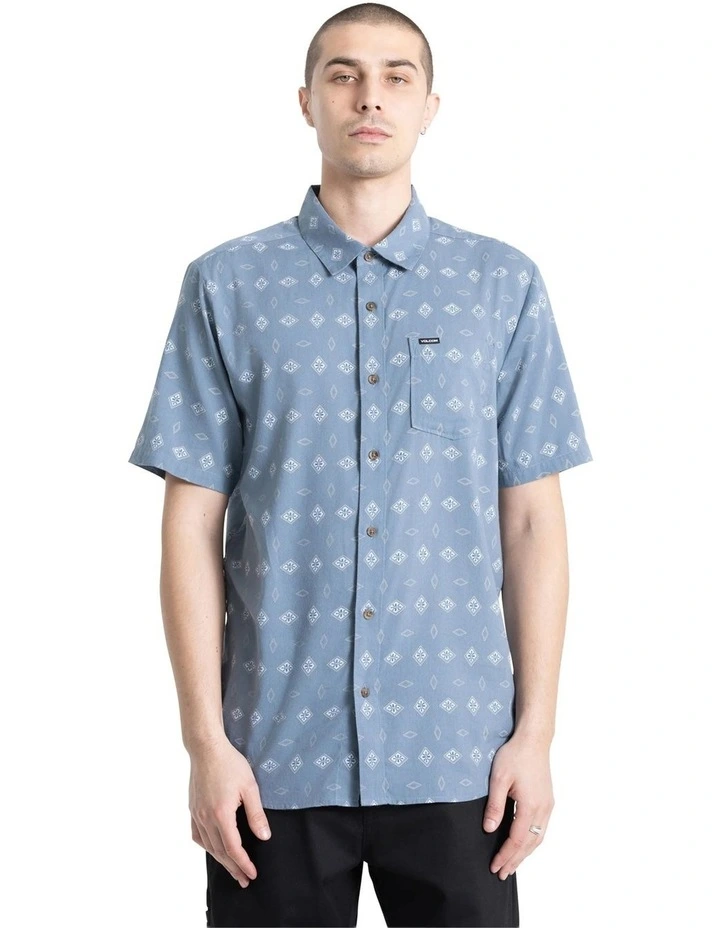 Trusted Short Sleeve Shirt in Blue Wash image 1