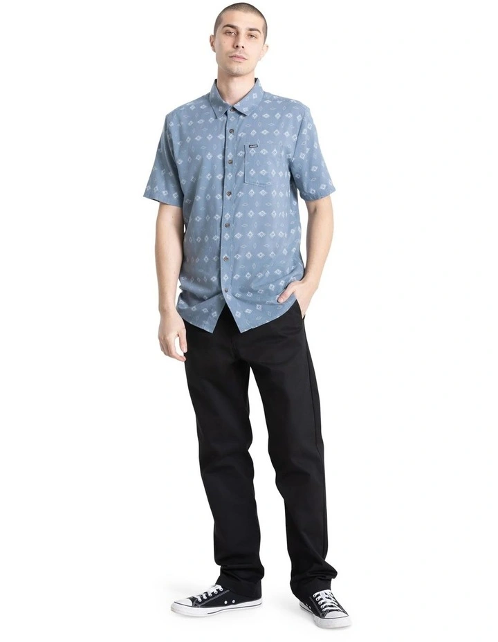 Trusted Short Sleeve Shirt in Blue Wash image 4