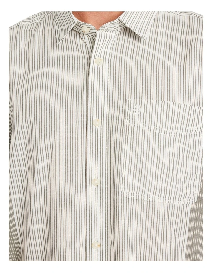 Irving Short Sleeve Shirt in Off White image 4