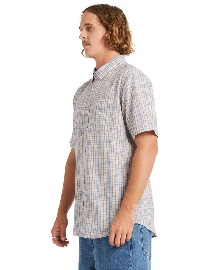 Freewheel Short Sleeve Shirt in Stone image 3