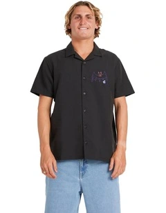 Featured Artist Ozzy Woven Short Sleeve Shirt in Stealth