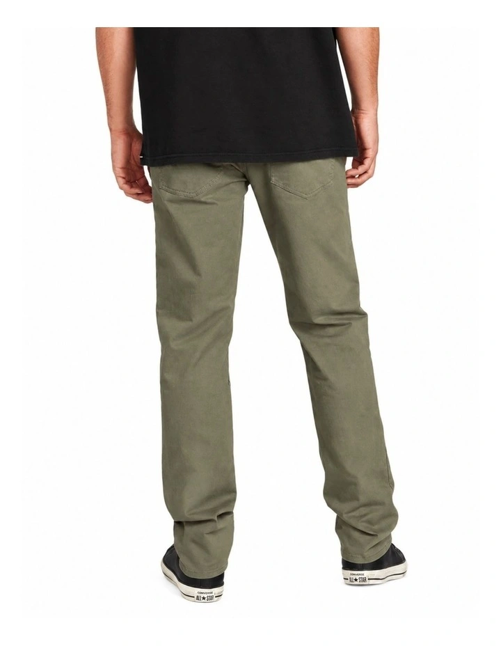 Solver Lite 5 Pocket Chinos in Army Green image 2