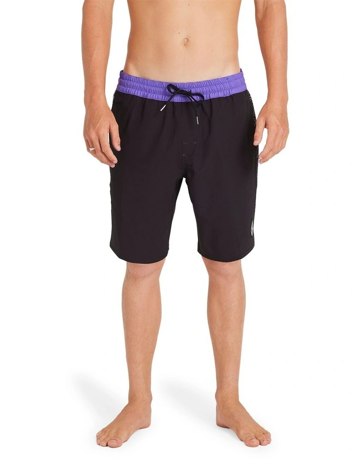 Featured Artist Ozzy Trunk 21 Swim Shorts in Black image 1