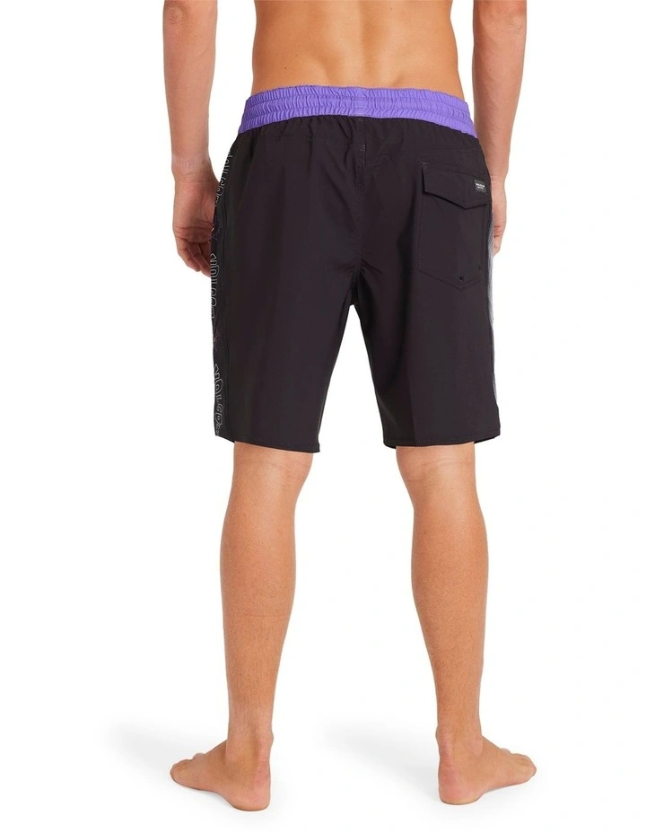 Featured Artist Ozzy Trunk 21 Swim Shorts in Black image 2