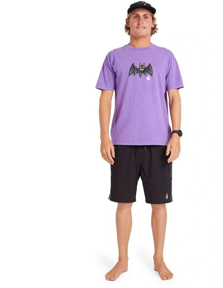 Featured Artist Ozzy Trunk 21 Swim Shorts in Black image 5
