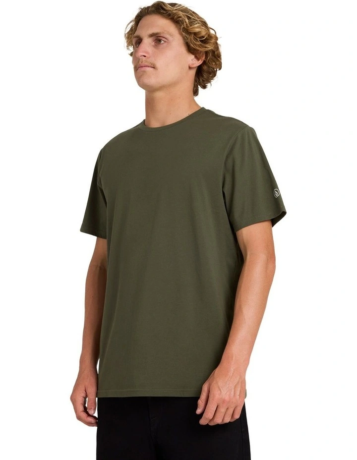 Aus Solid T-Shirt in Squadron Green image 3
